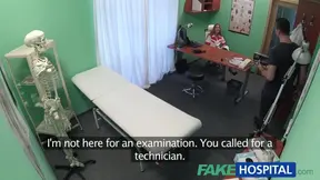SexHospital Technician paid with blowjob
