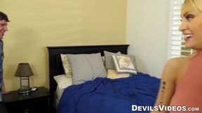 Maxim Law gives her man a titfuck after taking his huge cock in her ass