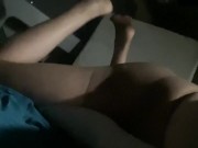Humping pillow while I listen to wife get fucked