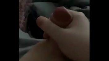 Trans girl cumming a big load