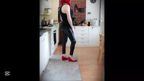 Me in sexy leather pants