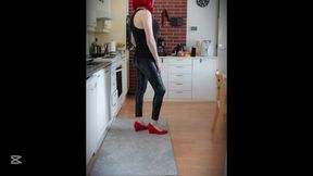 Me in sexy leather pants