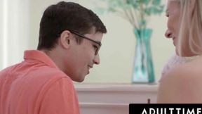 Adult Time - Nerdy Teen Unleashes Orgasmic Fury Upon Piano Teacher's Titillating Nipples.