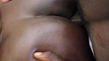 Ghetto girl splashing cum all over the dick