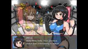 sb catfight [ wrestling hentai game ] she made her opponent skirt in a bdsm sex fight !