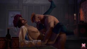 The witcher gagged his tight asshole raw for lunch big dick ruined his boyfriend