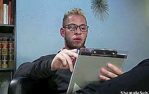 Big cock doctor anal fucks shemale