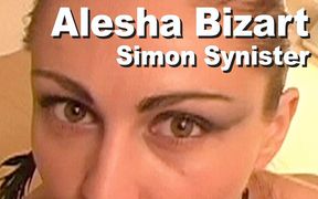 Alesha Bizart & Simon Synister: strip, handjob, cumshot