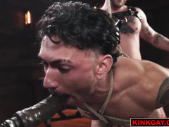 Siren Santiago tamed by Dom cowboy Colt Spence and bound up like a piece of meat