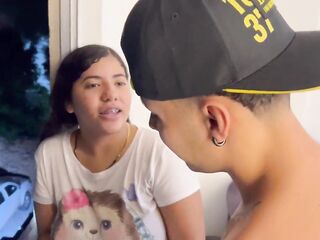 My little stepsister teaches me how to screw a woman and makes me cum in her constricted twat.