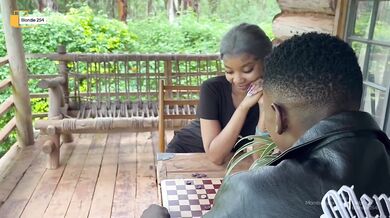 My stepbrother fucked me raw in Kenya then creampied my ass outside