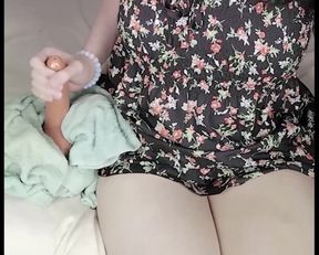 pretty pinay DaniTheCutie jerks off her dildo for you