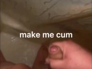 Chubs Jerking off uncut dick in the shower