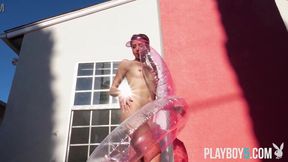 Amateur GF sucks cock and shows big tits