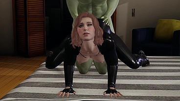 Black widow blowjob big cock and ridding cock [Full Video]