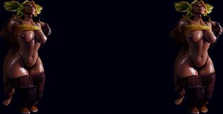 Futanari Samira's Electrifying Thrusts on Zeri From Behind