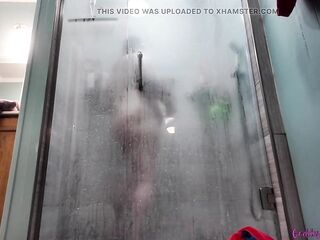 Hot big beautiful woman Amanda Teasing in the Shower