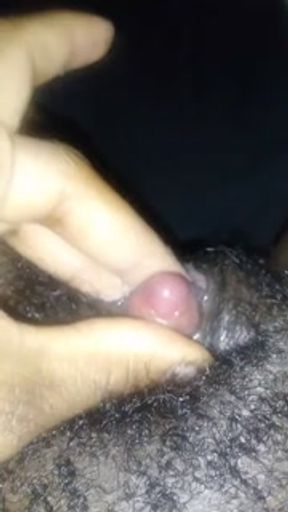 Clit masturbation wet pussy
