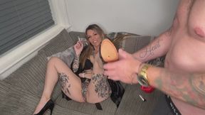 Step-moms smoking foot wank & blow job