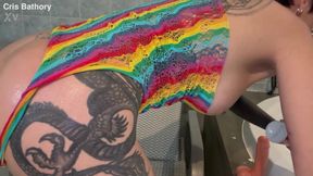 Cris Bathory Having Fun with Anal Chanting