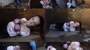 Left helplessly breast bound and hogtied in the filthy pit of terrors (MP4 SD 3500kbps)