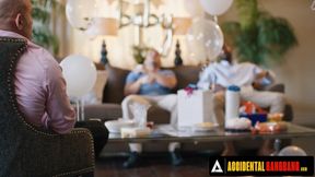 ACCIDENTAL GANGBANG - Horny Casey Calvert Gets Gangbanged By Bored Men