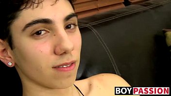 An Interview with cute Clayton before he stroked on his cock