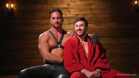 Dakota Rivers wants to get fuck with his handsome friend on the floor