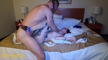 Petite Goth Girl fucks BIG COCK after Ghost Hunting!