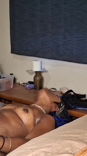 Lil' Blue Nasty cums again!   Clip 2