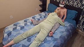 Caught Watching Threesome Porn By Step Sister... But She Offers To Help Out!