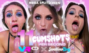 [MEGA SPLITSCREEN] 11 Cumshots Per Second