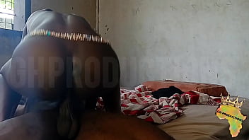 Young slim African teen slut gets fucked hard doggy