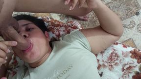Mature lady sucking delicious