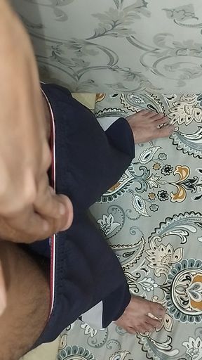 Indian Boy and his shaking dick