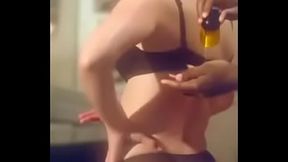 fantaseando Jugando con aceite frotando , parte 2