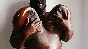 Maja meets Melanie Part 2 - Melanie's Big Boobs in a hot Green Mesh Dress (Clip No 2919 - mp4 version)