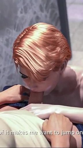 Getting a Blowjob From Rival's Redhead Stepmom and Then Redhead GF -the Spellbook Pure #16 Animated Adult Game Gameplay