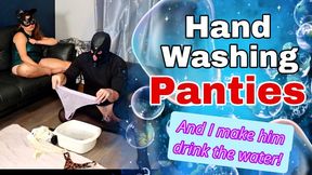 Washing my Panties - Femdom Servitude & Male Slave Training