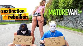 Mature Van - pick up action
