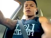 Guy caught jerking by truck drivers