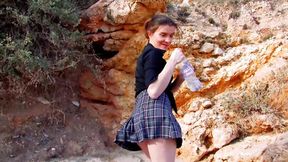 Tattooed German raven-haired gets deepthroat creampie