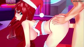 Akeno and Rias Christmas 3some | RED | HS DXD NTR Madness 7 | Full Movie on PTRN or Sheer: Fantasyking3