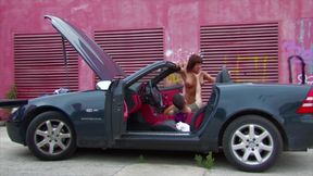 Car mechanic fucks skinny French hottie with big tits