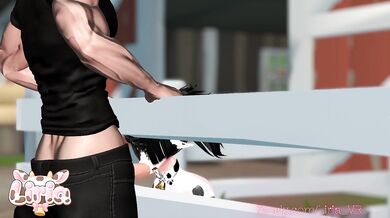 Cowgirl riding leaves a wet trembling ass moaning in VRChat