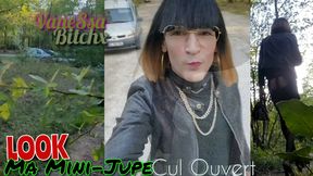 LooK my Skirt in JEaN&amp;#039;s on a Parking Lot in the Forest of Senart. VaneSsaBiTCHx PariS ChienneTrvprod91