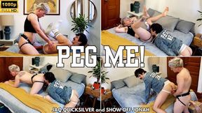 Gooner jock slut dominated and pegged by FtM - Jaq Quicksilver and Jonah Wheeler rim, jerk off, and strapon fuck with deep anal - 1080p mp4