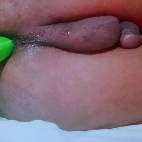 Cucumber tore my ass hole