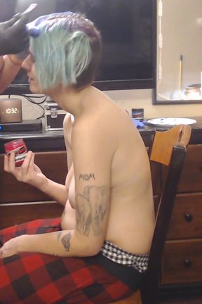 Green haired changed to purple