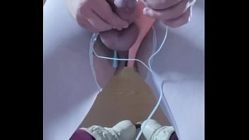 E-stim cumshot